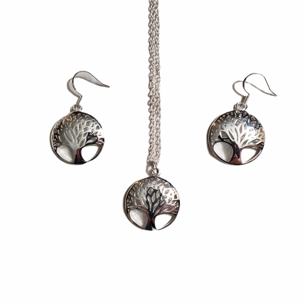 Tree of Life Sterling Silver Necklace and …